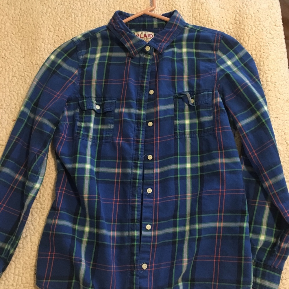 Old Navy Blue Flannel
